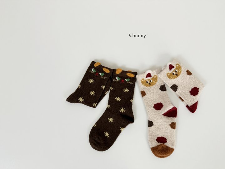 V Bunny - Korean Children Fashion - #Kfashion4kids - Cat Socks Set - 9