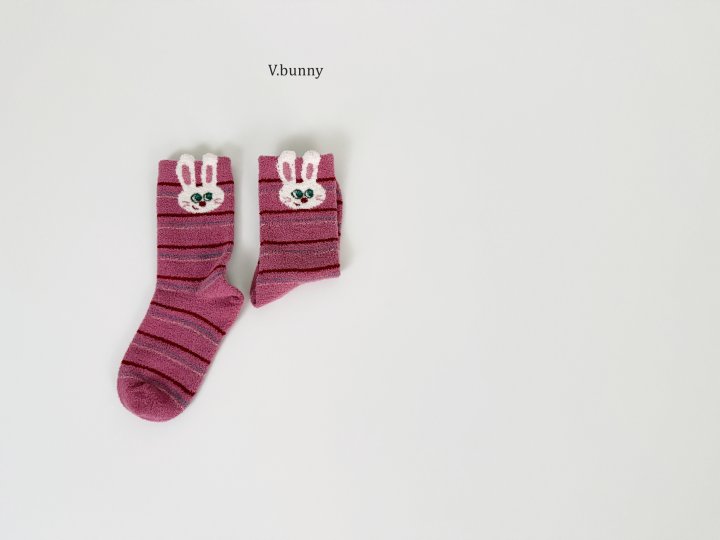 V Bunny - Korean Children Fashion - #Kfashion4kids - Bunny Choco Socks Set - 7