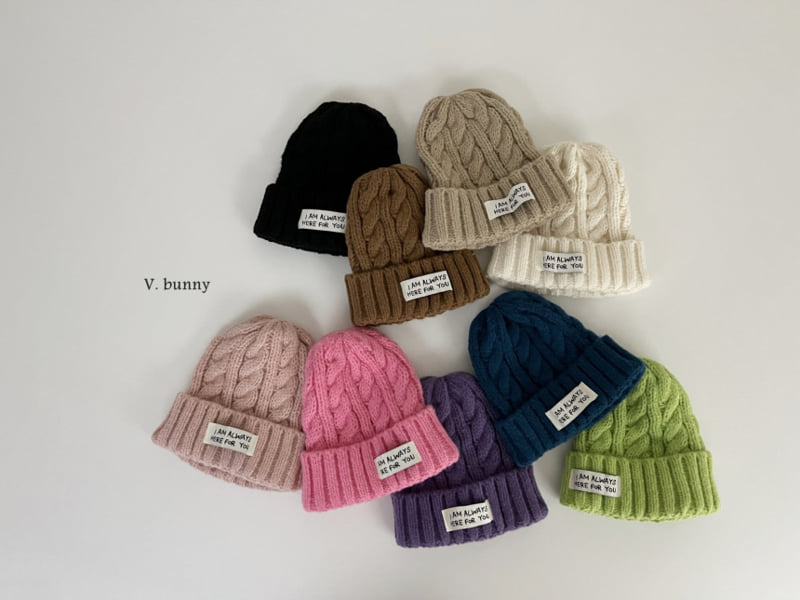 V Bunny - Korean Children Fashion - #Kfashion4kids - Cable Knit Beanie