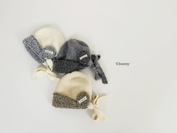 V Bunny - Korean Children Fashion - #Kfashion4kids - Knit Fleece Hat - 2