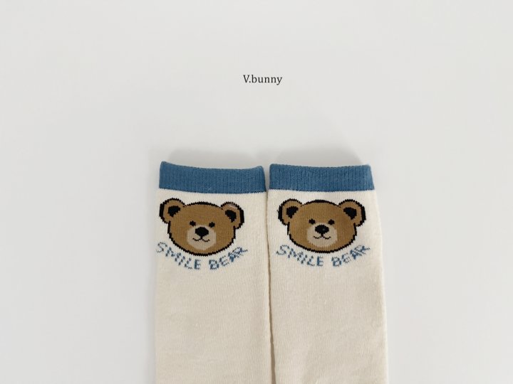 V Bunny - Korean Children Fashion - #Kfashion4kids - Smile Bear Socks Set - 6
