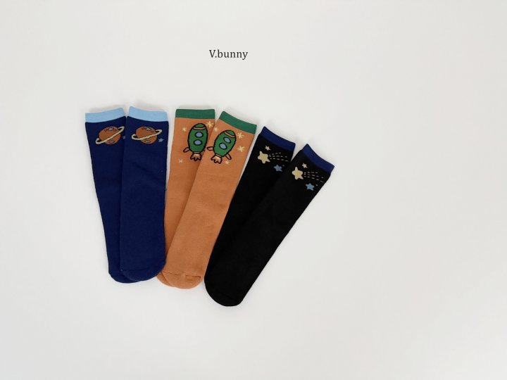 V Bunny - Korean Children Fashion - #kidzfashiontrend - Apollo Socks Set - 4