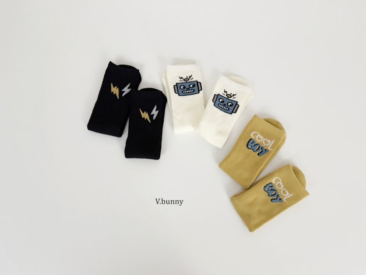 V Bunny - Korean Children Fashion - #Kfashion4kids - Cool Boy Socks Set - 3