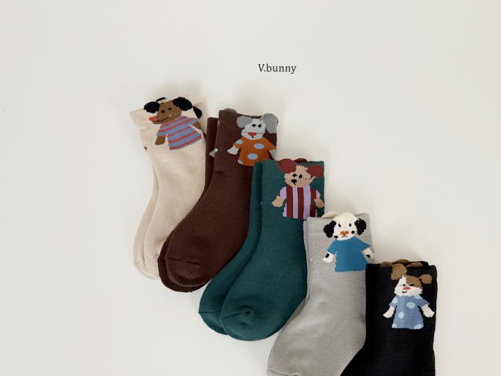 V Bunny - Korean Children Fashion - #stylishchildhood - Pados Socks Set - 4