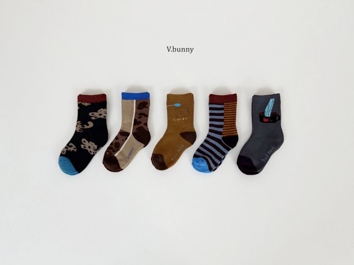 V Bunny - Korean Children Fashion - #childofig - Leo Socks Set