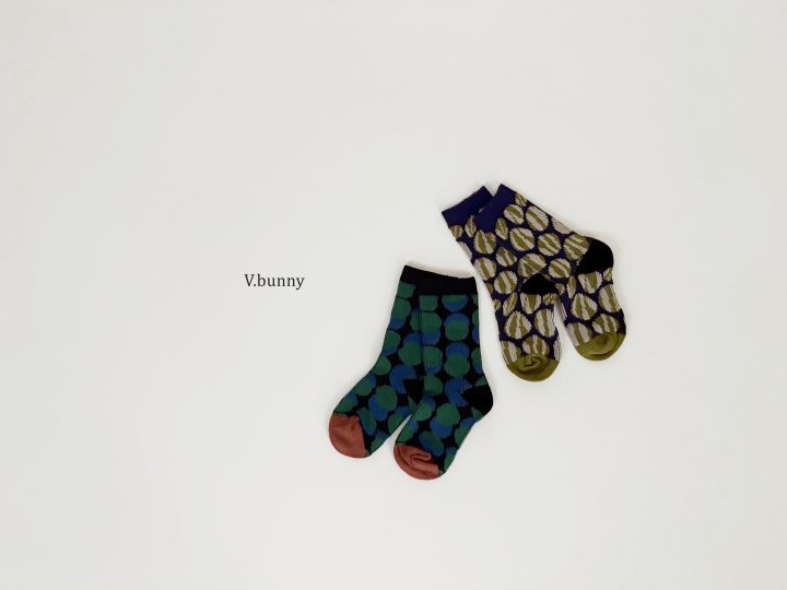 V Bunny - Korean Children Fashion - #childofig - Mirror Ball Socks Set - 8