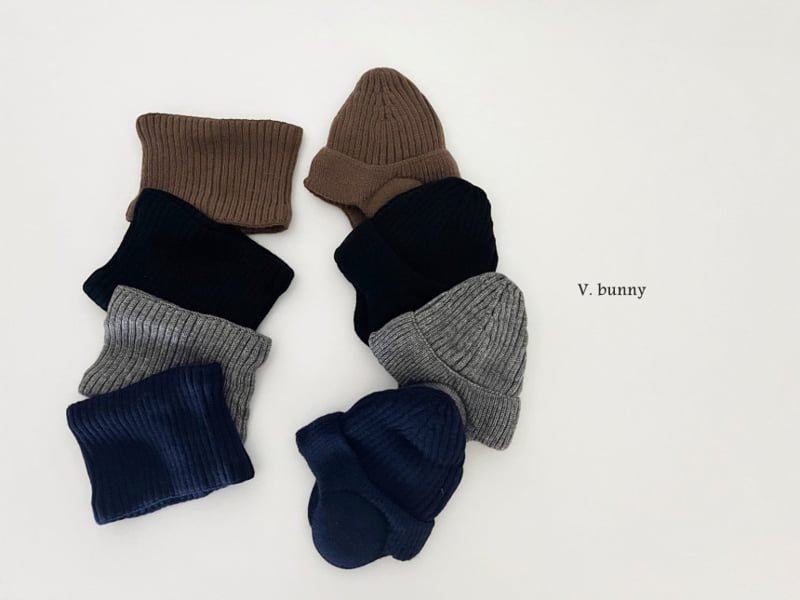 V Bunny - Korean Children Fashion - #childofig - Warmer Beanie Set - 10
