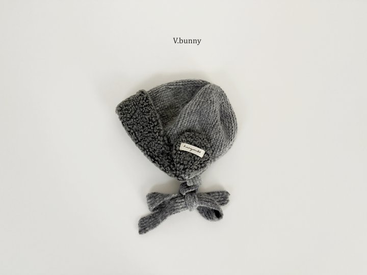 V Bunny - Korean Children Fashion - #childofig - Knit Fleece Hat - 10