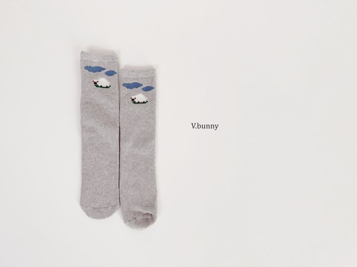 V Bunny - Korean Children Fashion - #childofig - Heart Duck Socks Set - 8