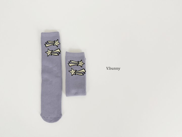 V Bunny - Korean Children Fashion - #childofig - Shooting Star Socks Set - 10
