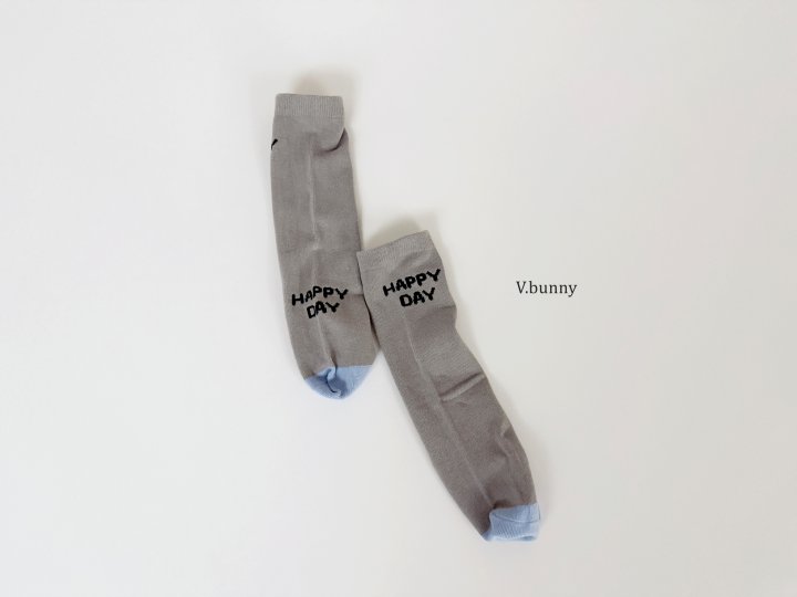 V Bunny - Korean Children Fashion - #childrensboutique - Stripe Happy Socks Set - 9