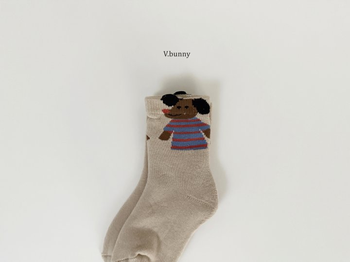 V Bunny - Korean Children Fashion - #childrensboutique - Pados Socks Set - 5