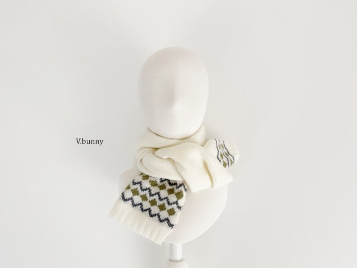 V Bunny - Korean Children Fashion - #childrensboutique - Stripe Pattern Muffler - 7