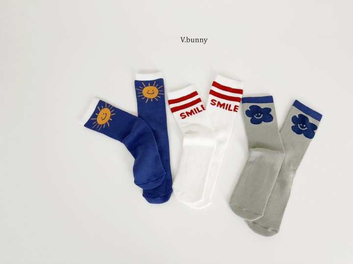 V Bunny - Korean Children Fashion - #childrensboutique - Sun Socks Set - 2