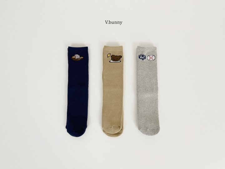 V Bunny - Korean Children Fashion - #childrensboutique - Glove Ball Socks Set