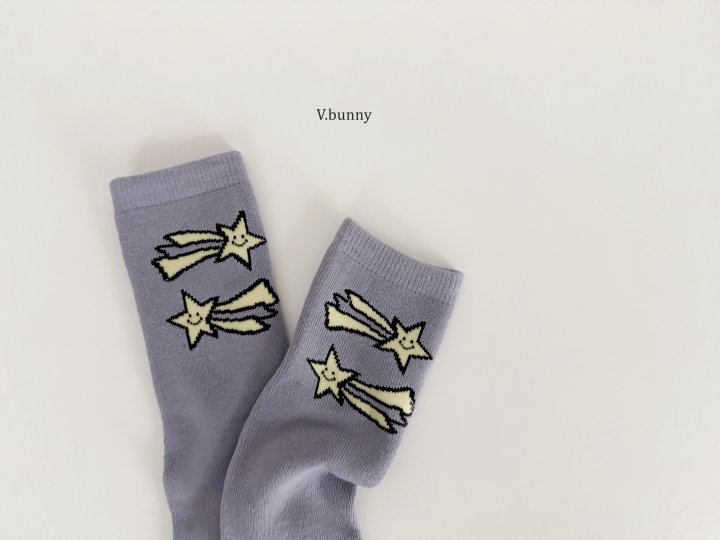 V Bunny - Korean Children Fashion - #childrensboutique - Shooting Star Socks Set - 11