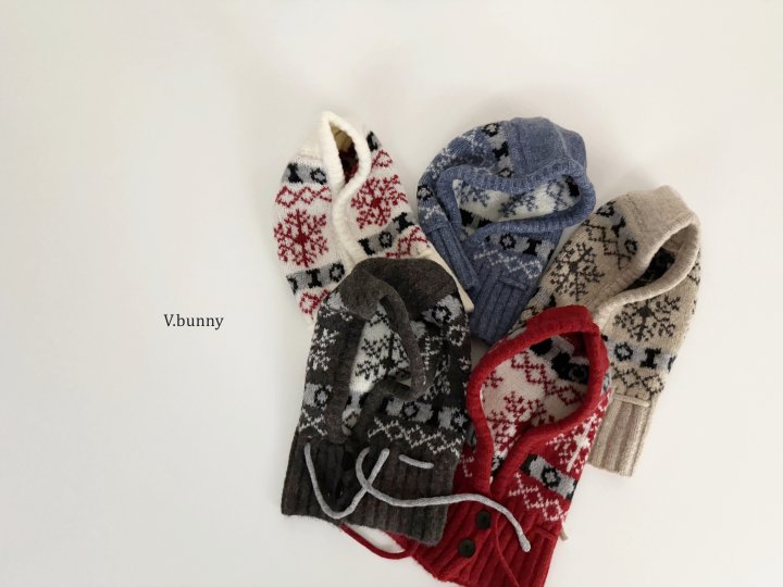 V Bunny - Korean Children Fashion - #childrensboutique - Snowflake Beret - 4