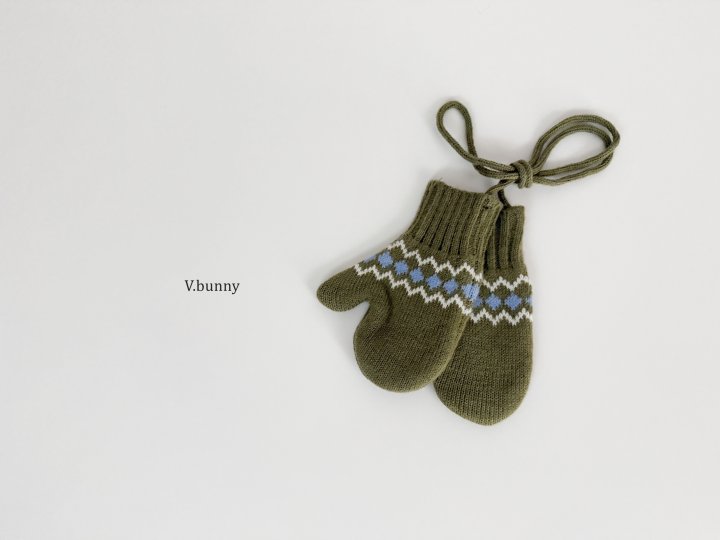 V Bunny - Korean Children Fashion - #designkidswear - Stripe Pattern Gloves - 9