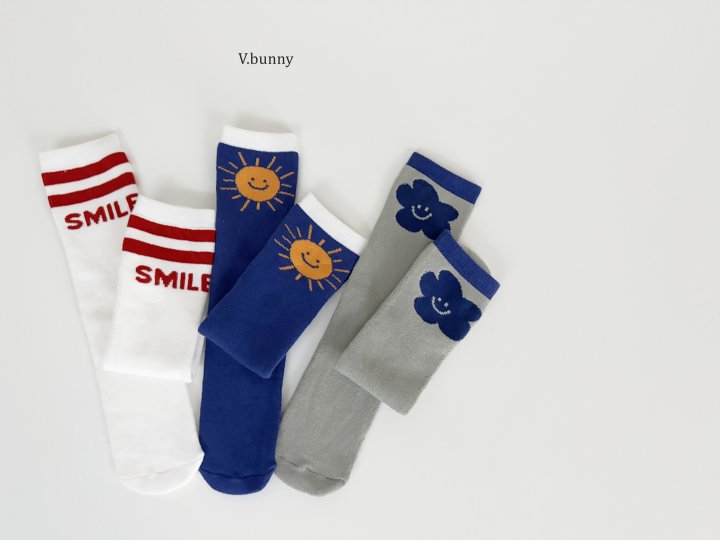 V Bunny - Korean Children Fashion - #designkidswear - Sun Socks Set - 3