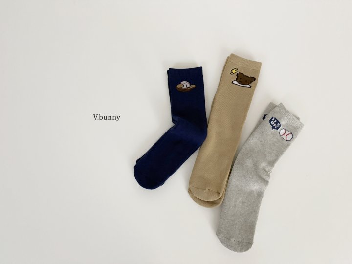 V Bunny - Korean Children Fashion - #designkidswear - Glove Ball Socks Set - 2