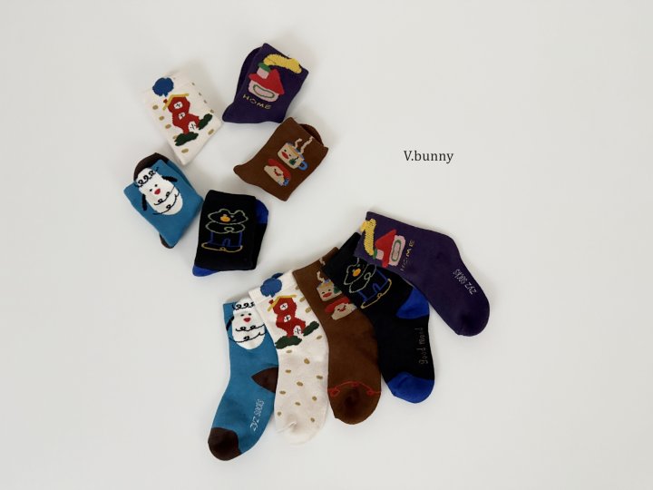 V Bunny - Korean Children Fashion - #discoveringself - Typhon Socks Set - 3
