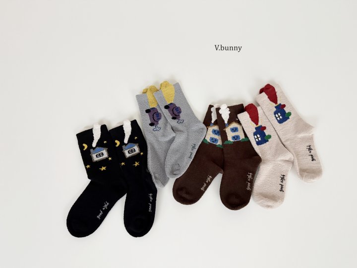 V Bunny - Korean Children Fashion - #discoveringself - High Beam Socks Set - 10