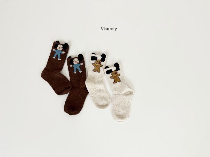 V Bunny - Korean Children Fashion - #discoveringself - Fody Socks Set - 9