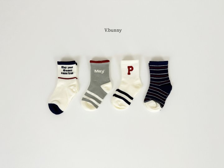 V Bunny - Korean Children Fashion - #discoveringself - Mei Mei Socks Set