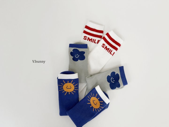 V Bunny - Korean Children Fashion - #designkidswear - Sun Socks Set - 4