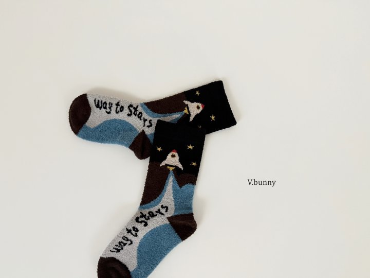 V Bunny - Korean Children Fashion - #fashionkids - Spaceship Socks Set - 7