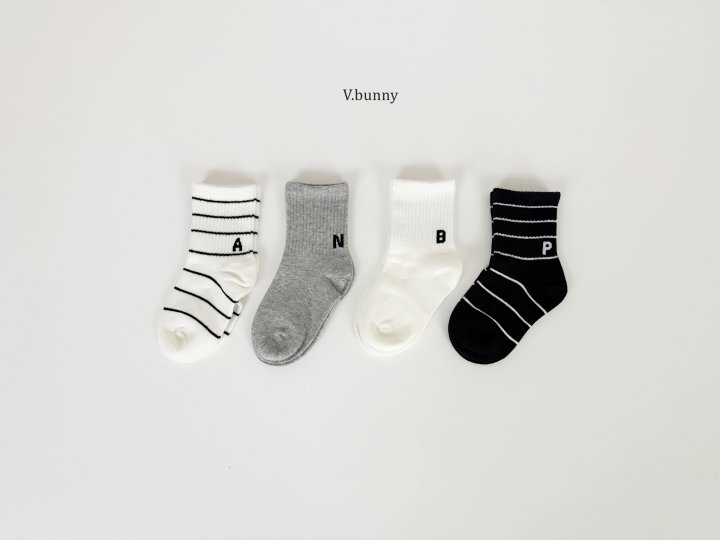 V Bunny - Korean Children Fashion - #fashionkids - NBP Socks Set