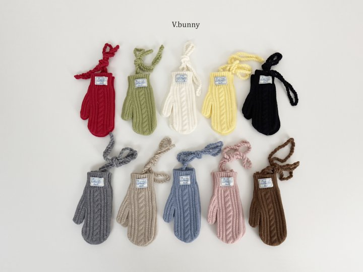V Bunny - Korean Children Fashion - #fashionkids - Rope Mittens