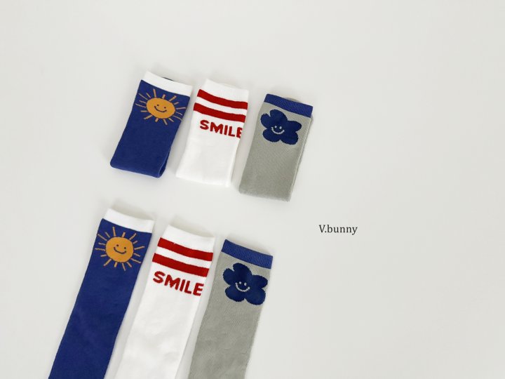 V Bunny - Korean Children Fashion - #fashionkids - Sun Socks Set - 5