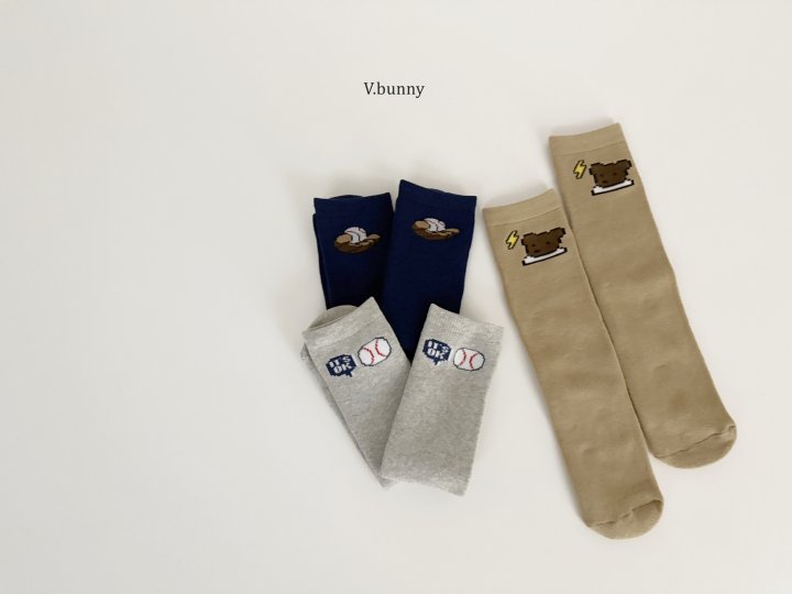 V Bunny - Korean Children Fashion - #discoveringself - Glove Ball Socks Set - 4