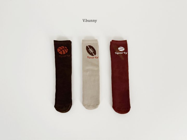 V Bunny - Korean Children Fashion - #fashionkids - Three Ball Socks Set