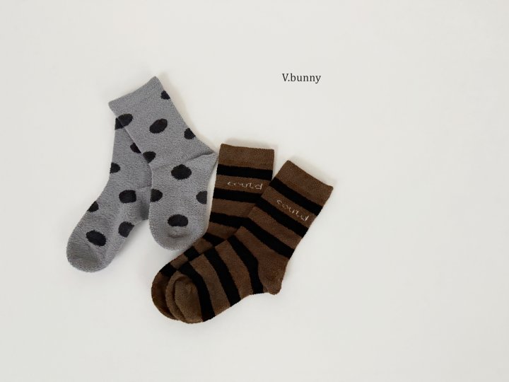 V Bunny - Korean Children Fashion - #kidsshorts - Cood Socks Set - 10