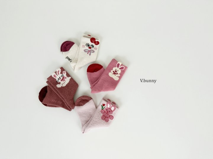 V Bunny - Korean Children Fashion - #kidsshorts - Bunny Socks Set - 3