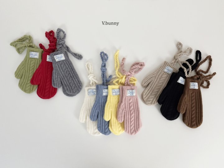 V Bunny - Korean Children Fashion - #kidsshorts - Rope Mittens - 2