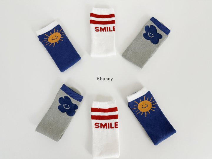 V Bunny - Korean Children Fashion - #kidsshorts - Sun Socks Set - 6