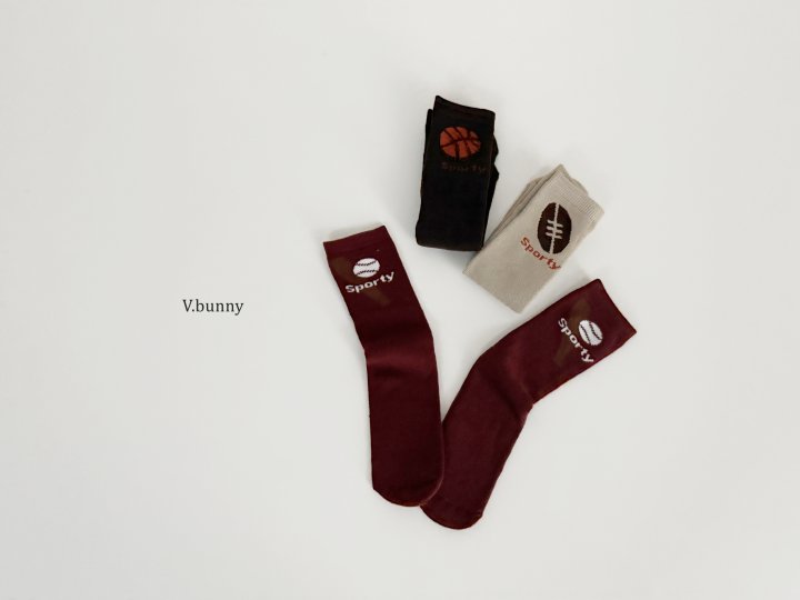 V Bunny - Korean Children Fashion - #kidsshorts - Three Ball Socks Set - 2