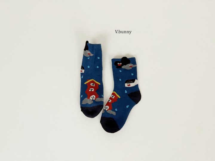 V Bunny - Korean Children Fashion - #kidsstore - Shooting Star Socks Set - 8