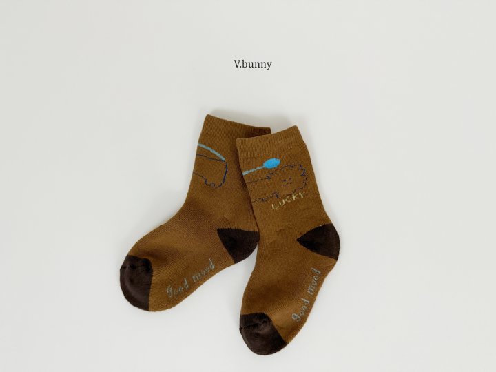 V Bunny - Korean Children Fashion - #kidsstore - Leo Socks Set - 7