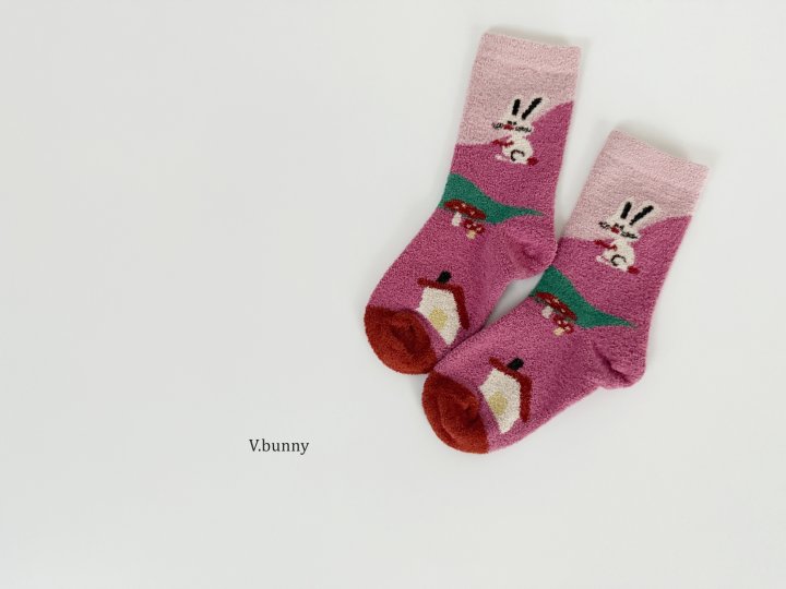 V Bunny - Korean Children Fashion - #kidsstore - Alto Socks Set - 6