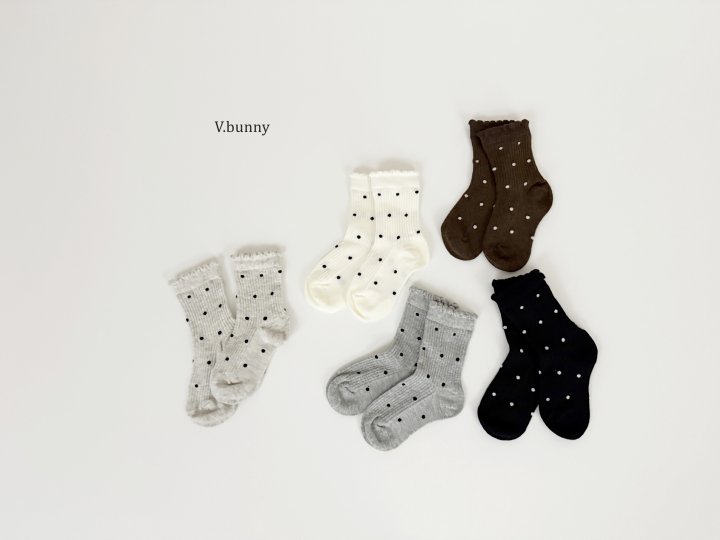 V Bunny - Korean Children Fashion - #kidsstore - Otteng Socks Set - 5