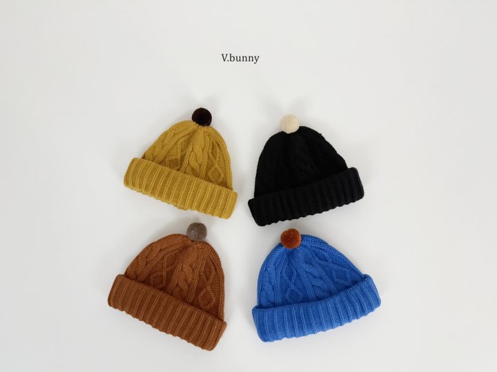V Bunny - Korean Children Fashion - #kidsstore - Pom Pom Beanie - 12
