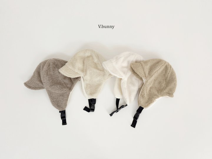 V Bunny - Korean Children Fashion - #kidsstore - Fleece Earflap Cap