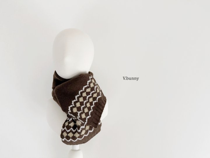 V Bunny - Korean Children Fashion - #kidsstore - Stripe Pattern Muffler - 12