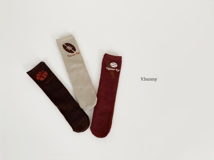 V Bunny - Korean Children Fashion - #kidsstore - Three Ball Socks Set - 3