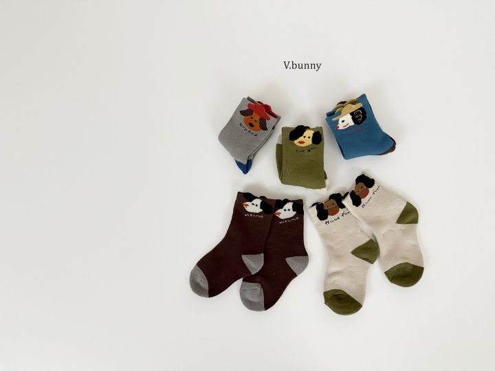 V Bunny - Korean Children Fashion - #kidzfashiontrend - Opus Socks Set - 10