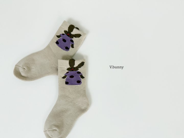V Bunny - Korean Children Fashion - #kidzfashiontrend - One-piece Socks Set - 6